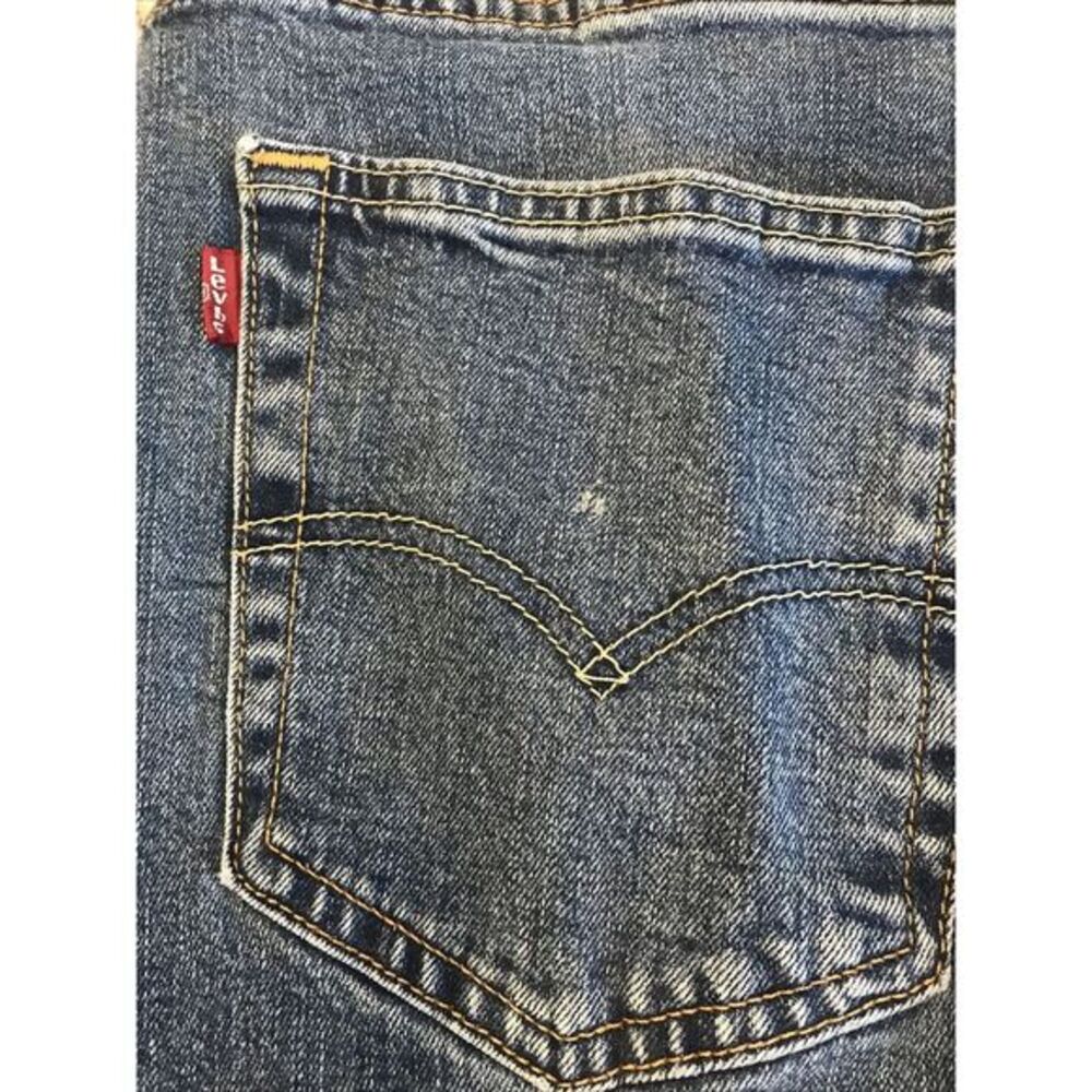 Levis 505 Stretch Jeans Regular Fit Straight Leg Measures 34x31 Great Condition - Picture 2 of 8